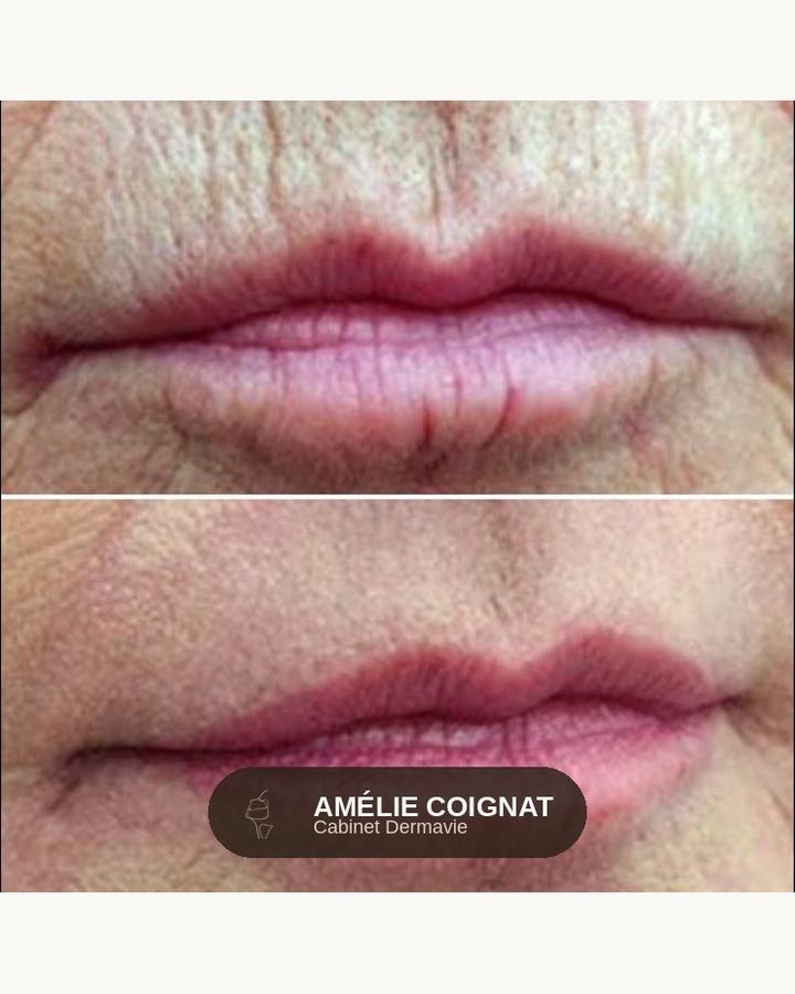 Plasma pen peribuccal avant apres - Cabinet Dermavie Sainte-Maxime